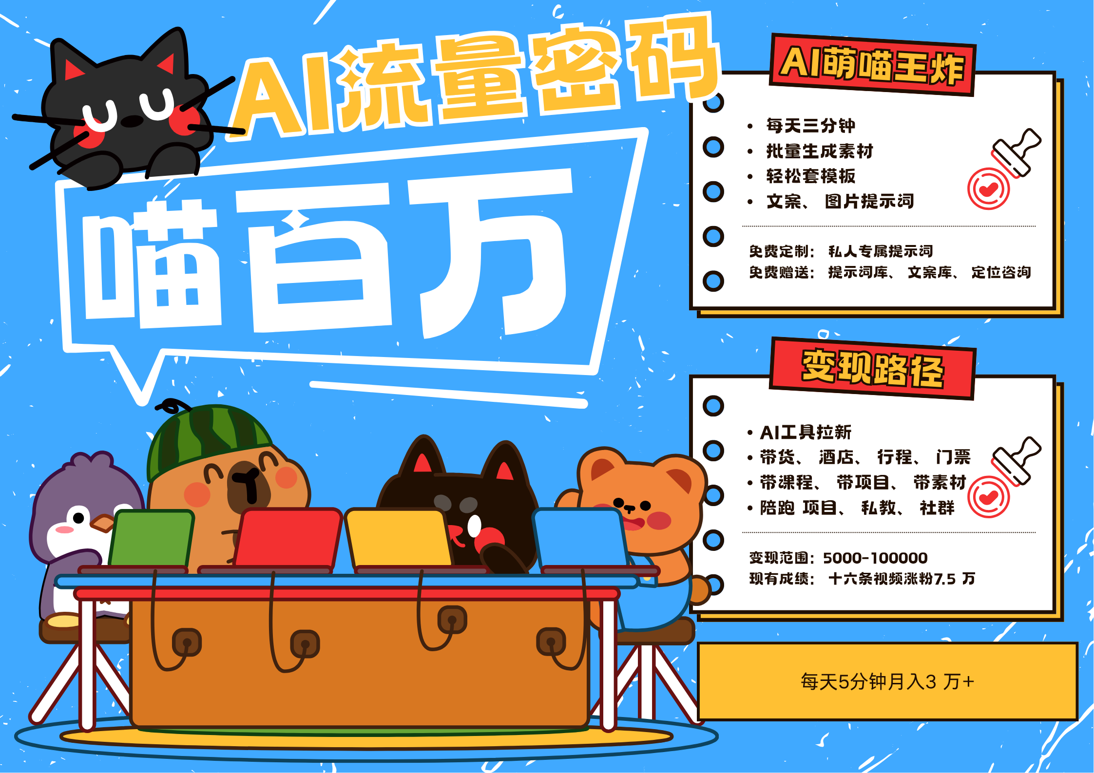 AI+宠物+旅行2025最火流量密码 轻松用AI宠物做文旅账号 可带货，带酒店，可以带行程，旅行社 小白三分钟学会 N种变现渠道 月入五位数  管道收益富创吧-网创项目资源站-副业项目-创业项目-搞钱项目富创吧